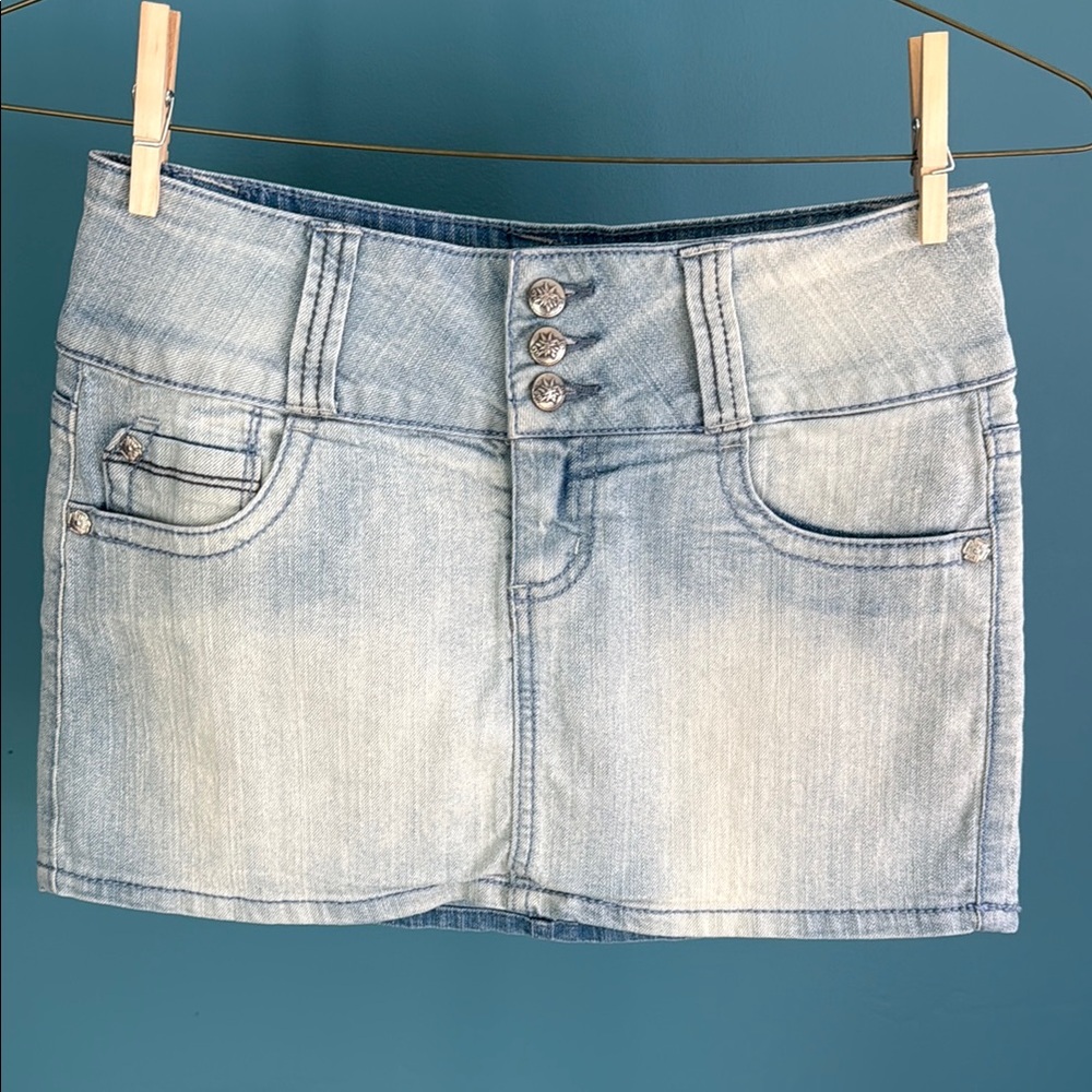 LEI Light Blue Denim Pencil Skirt